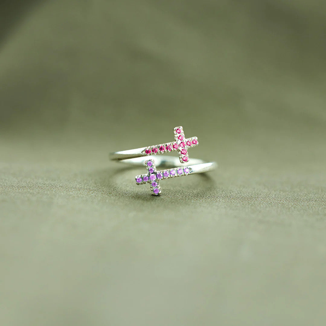 Cross Colorfull ring