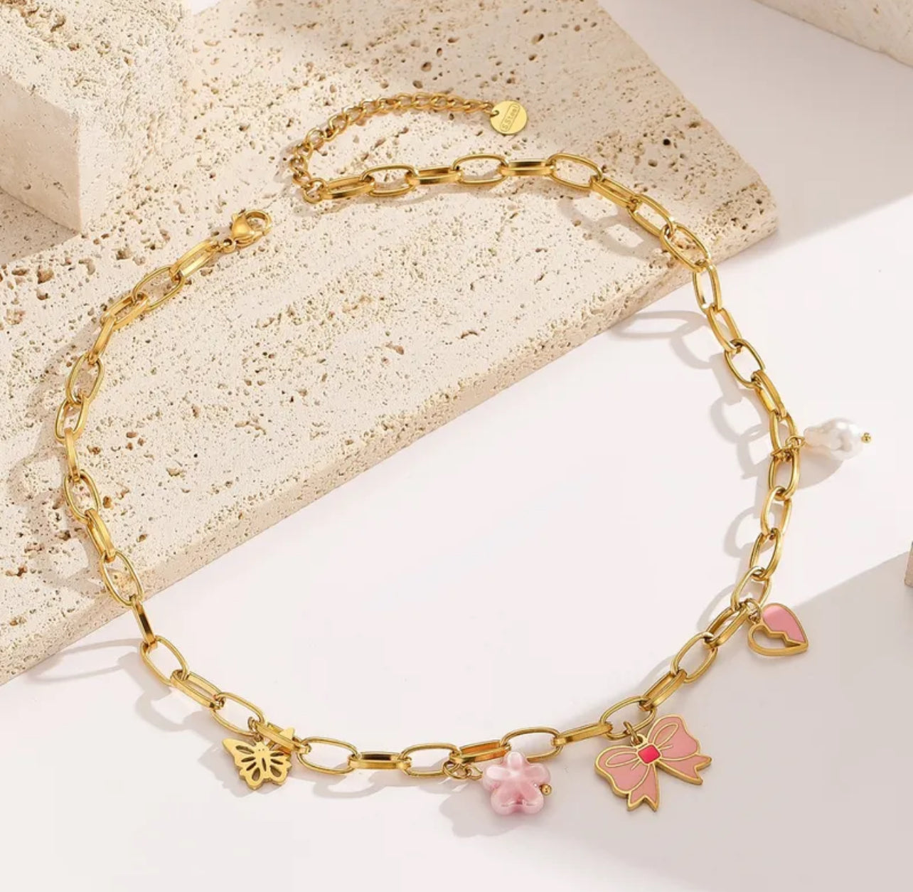 Pink World Necklace