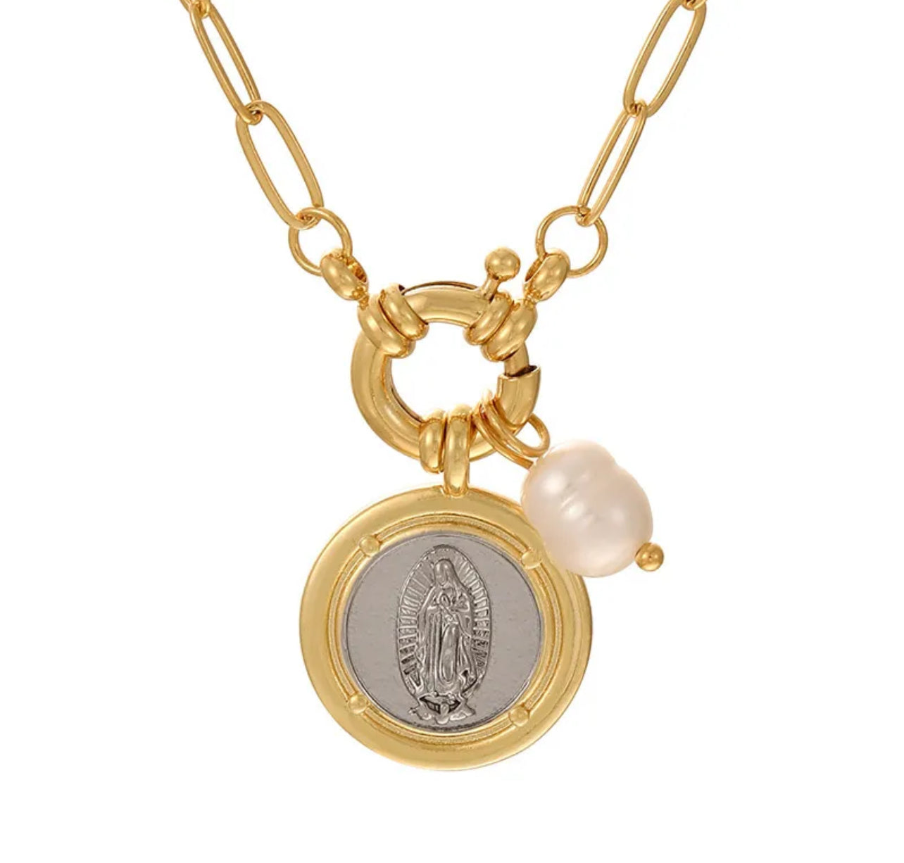 Medal Pearl Virgen Gpe
