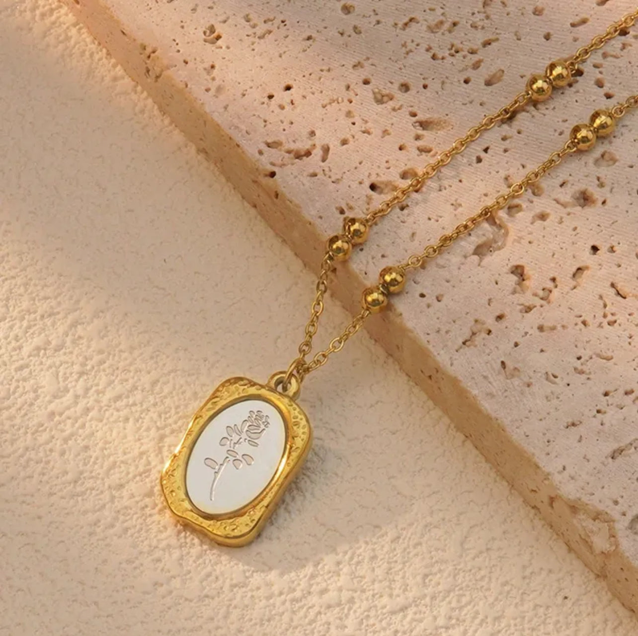 Delicate Rose Necklace