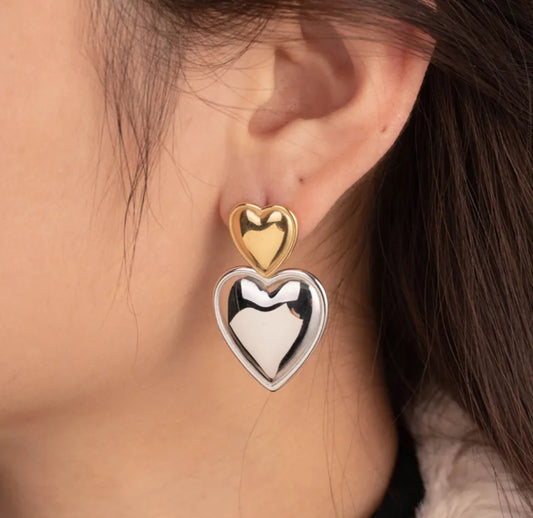 Doble Heart Earrings