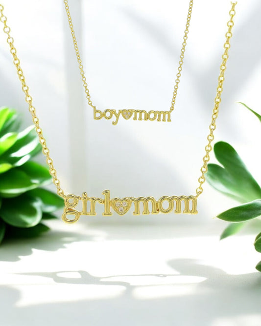 Gender Mom necklace