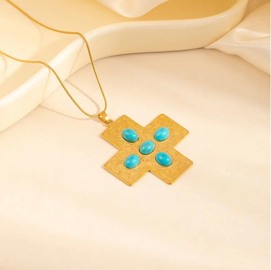 Turquoise cross
