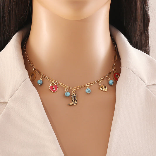 Howdy Charm Necklace