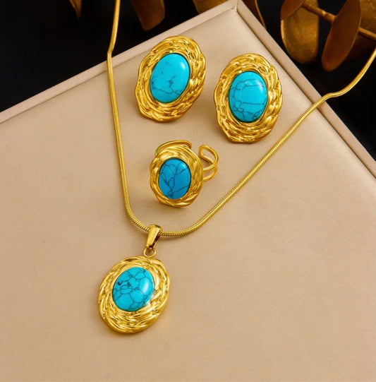 Golden turquoise Set