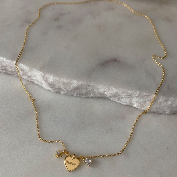 MOM HEART NECKLACE